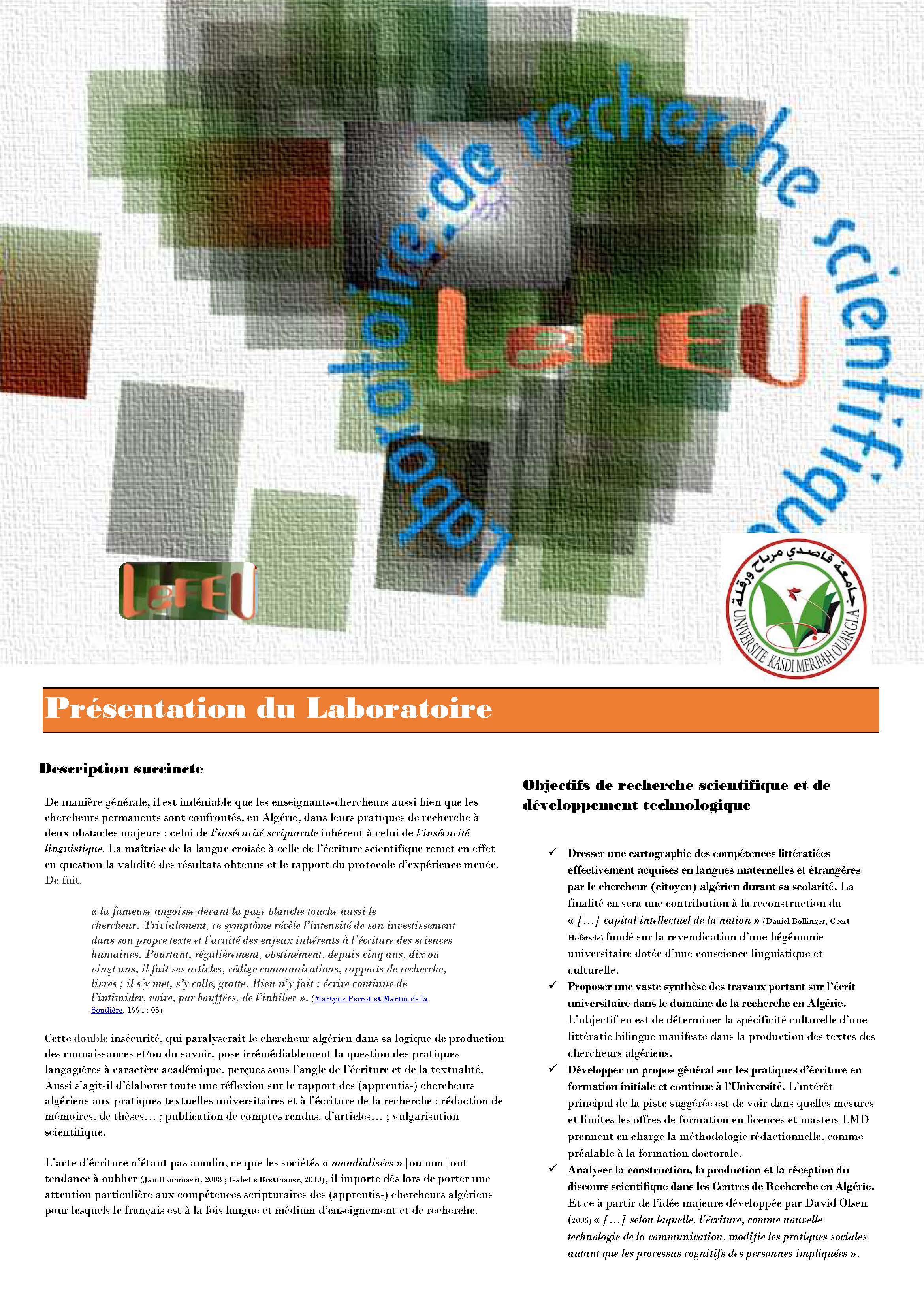 Presentation Labo.LeFEU